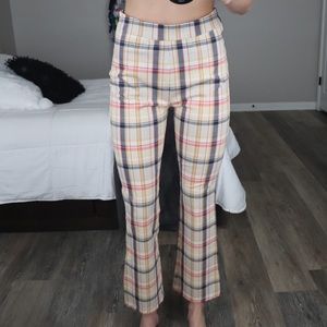 Urban Outfitters flare plaid pants